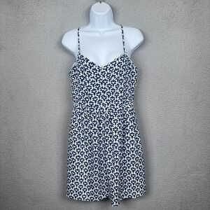J‎ Crew Dress Womens 8 Blue White Feminine Lined Vacation Coastal Brunch Party